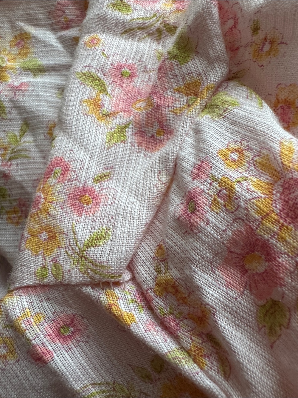 Vintage 70s Pink Floral Peasant Midi Dress - Picture 11 of 11